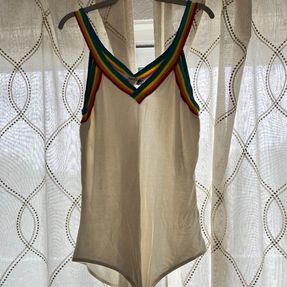Rainbow-Accented Bodysuit
